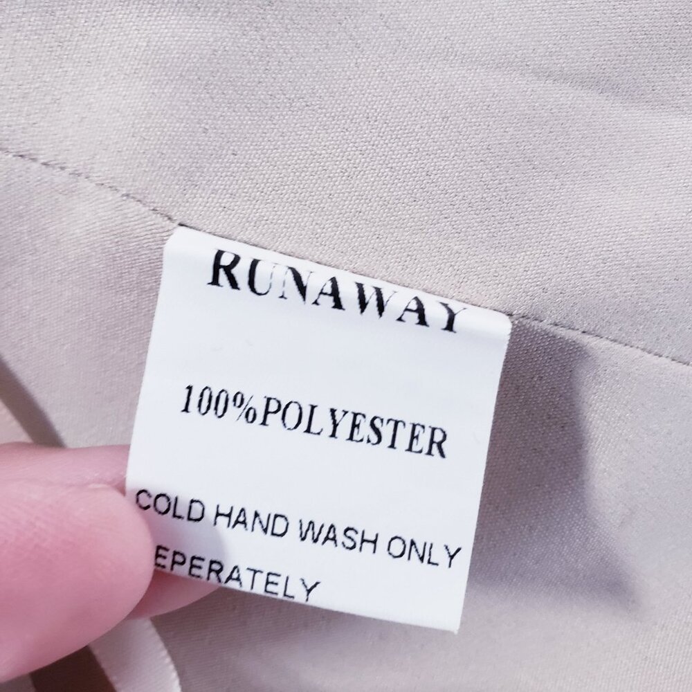 Runaway The Label Bustier Corset Top Size 4 Beige Polka Dot Tulle Sheer Sleeves - Picture 10 of 10